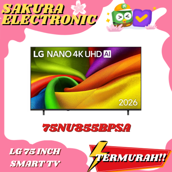 TV LG 75NU855BPSA Smart TV LG NANO 4K UHD AI NU85 2026 75 INCH