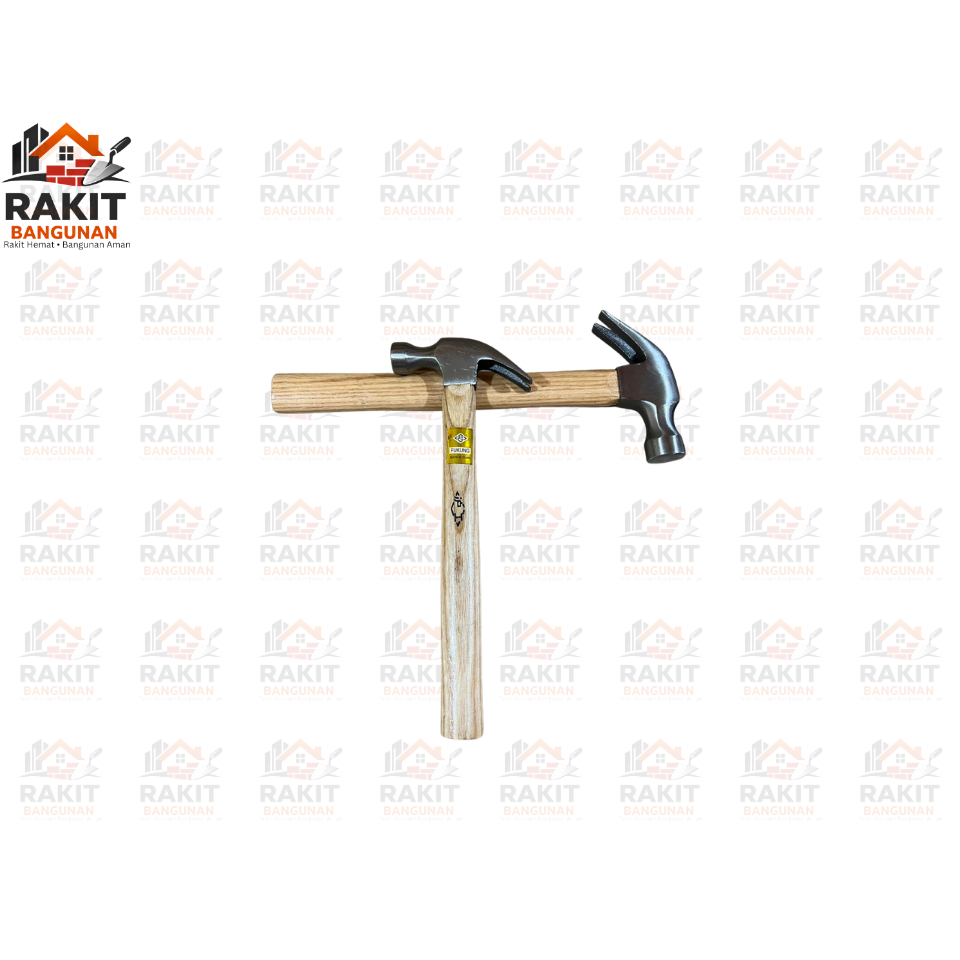 Palu Kambing Gagang Kayu 8oz &16oz Fukung