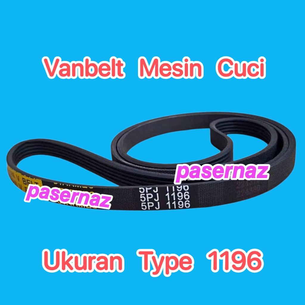 Vanbelt 1196 | Vanbelt Mesin Cuci 5EPJ 1196 | Vanbelt Mesin Cuci 5PJ 1196 | Vanbelt Mesin Cuci 5PJE 