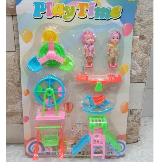 MAINAN BONEKA SET PLAY TIME LO3 MAINAN ANAK PEREMPUAN EDUKASI TAMAN BERMAIN