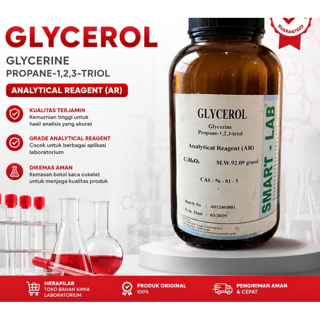 Gliserin 99,7% Pro Analisa (1 ml)
