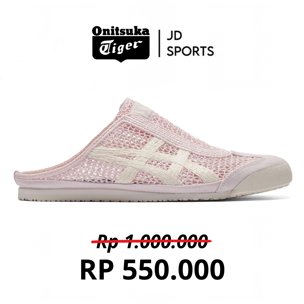 Sandal Slop Onitsuka Tiger Sabot Crystal Pink White
