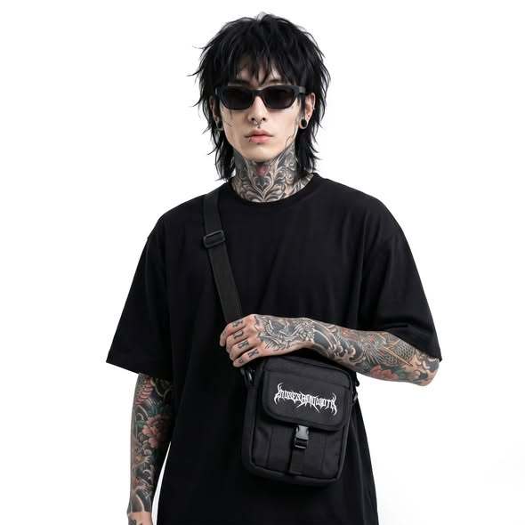 Moses Bandwidth - Logo White -  tas sling bag