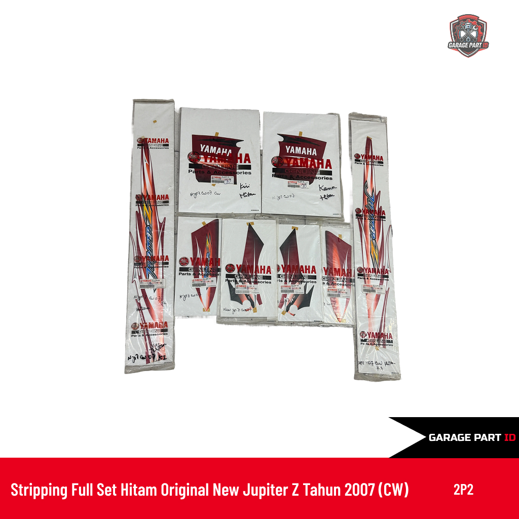 Stripping Full Set Hitam Original New Jupiter Z BURHAN Tahun 2007 (CW)
