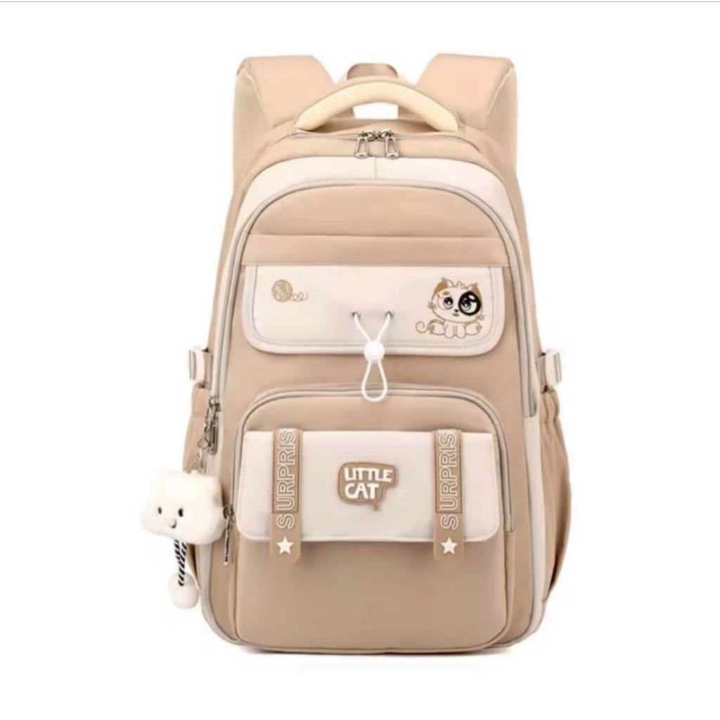 Tas Ransel sekolah wanita premium bahan tebal tas sekolah anak remaja tas simpel elegan termurah