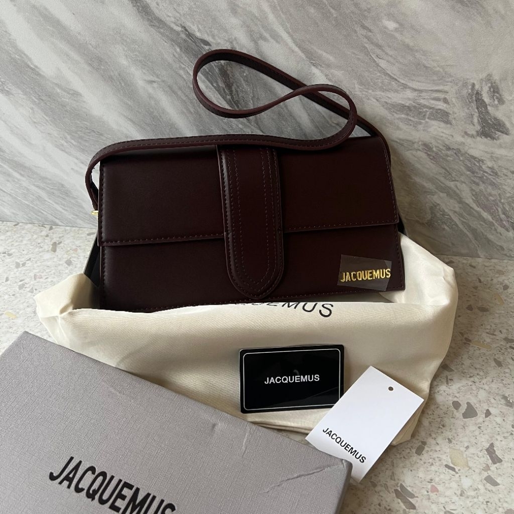 TAS SELEMPANG WANITA JACQUEMUS UK 27CM MODEL BOXY – SHOULDER BAG MINI ELEGAN SET BOX