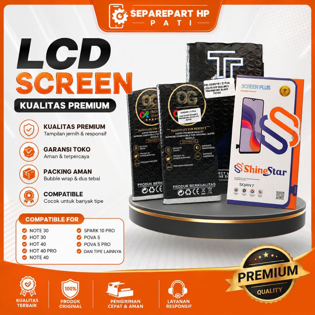 LCD TOUCHSCREEN TECNO POVA 5 ORIGINAL FULLSET