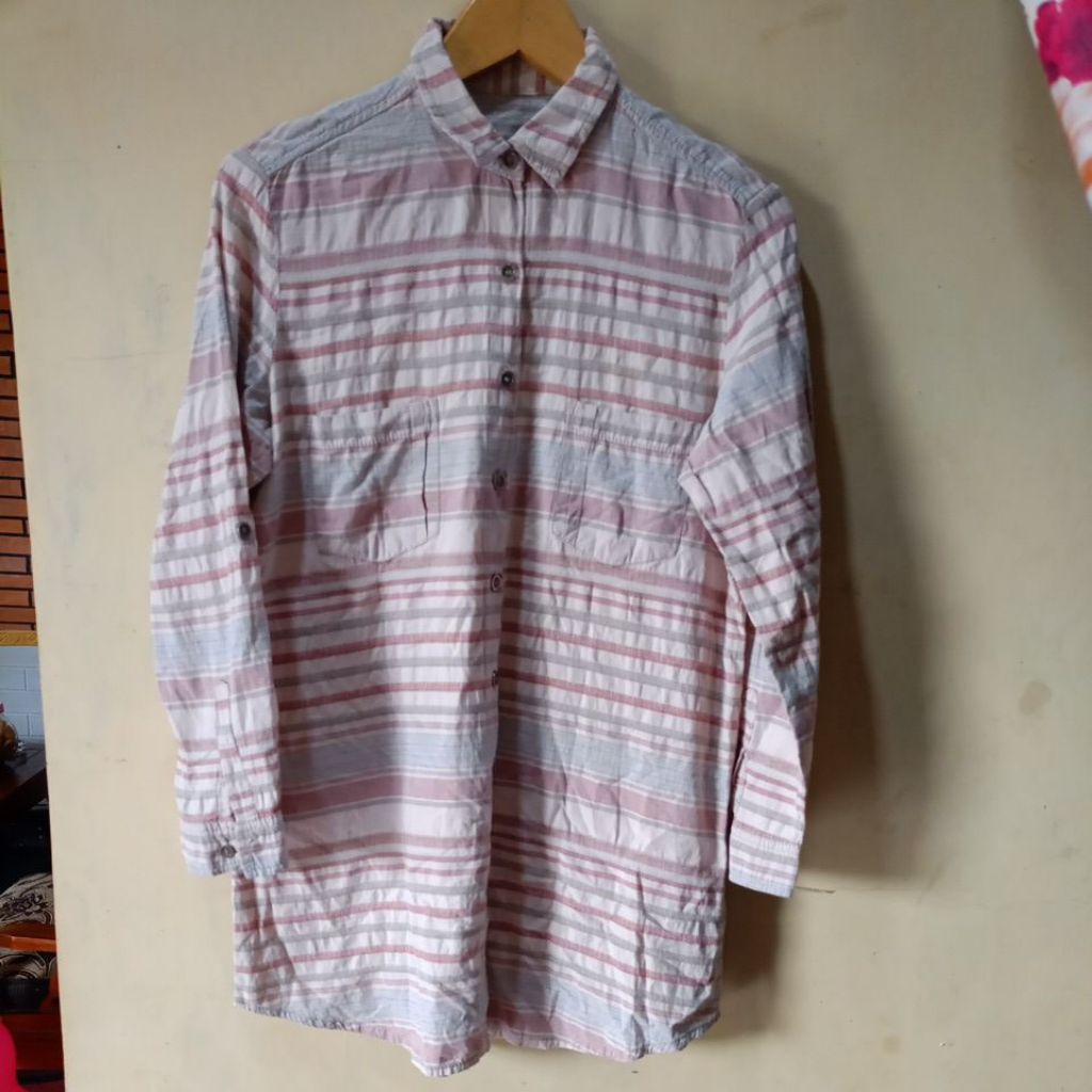 Kemeja Cewek Garis"/kemeja cewek murah/kemeja cewek Preloved