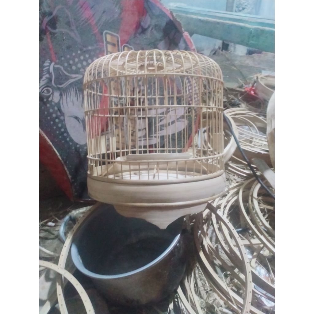 Sangkar cungkok burcil dm 25 tinggi ruji 20