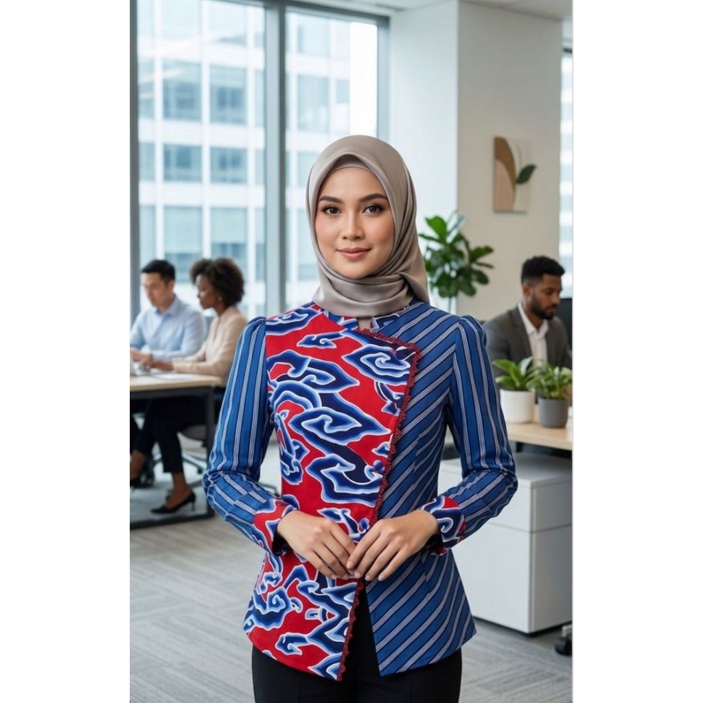 Johanna Batik Blouse Atasan Wanita