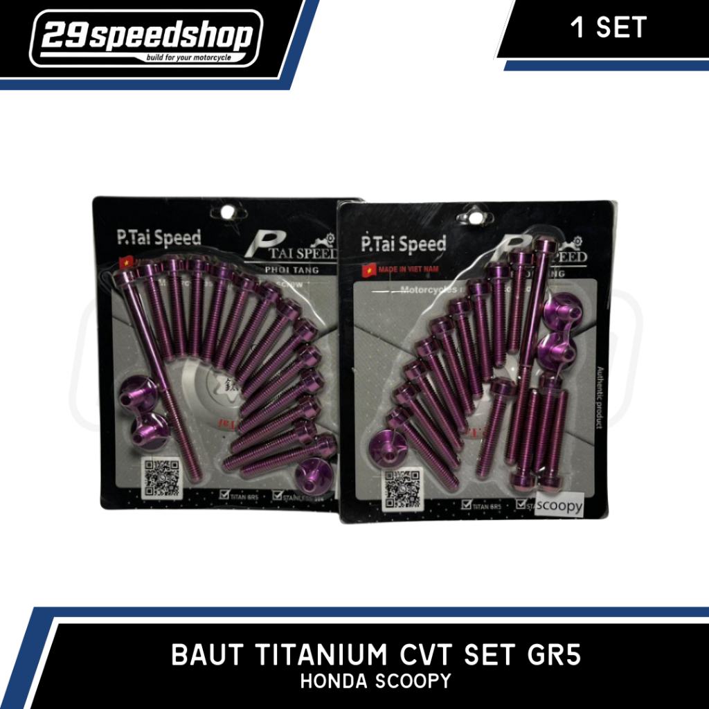 BAUT TITANIUM CVT SCOOPY SET GR5