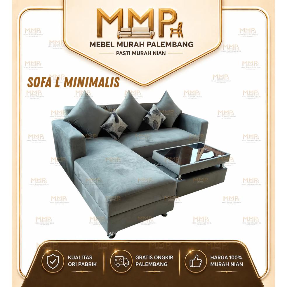 Sofa Tamu L Minimalis | Sofa Tamu L Minimalis Murah Palembang