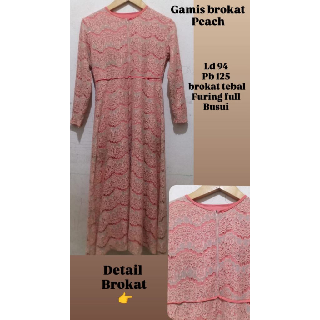 preloved gamis brokat