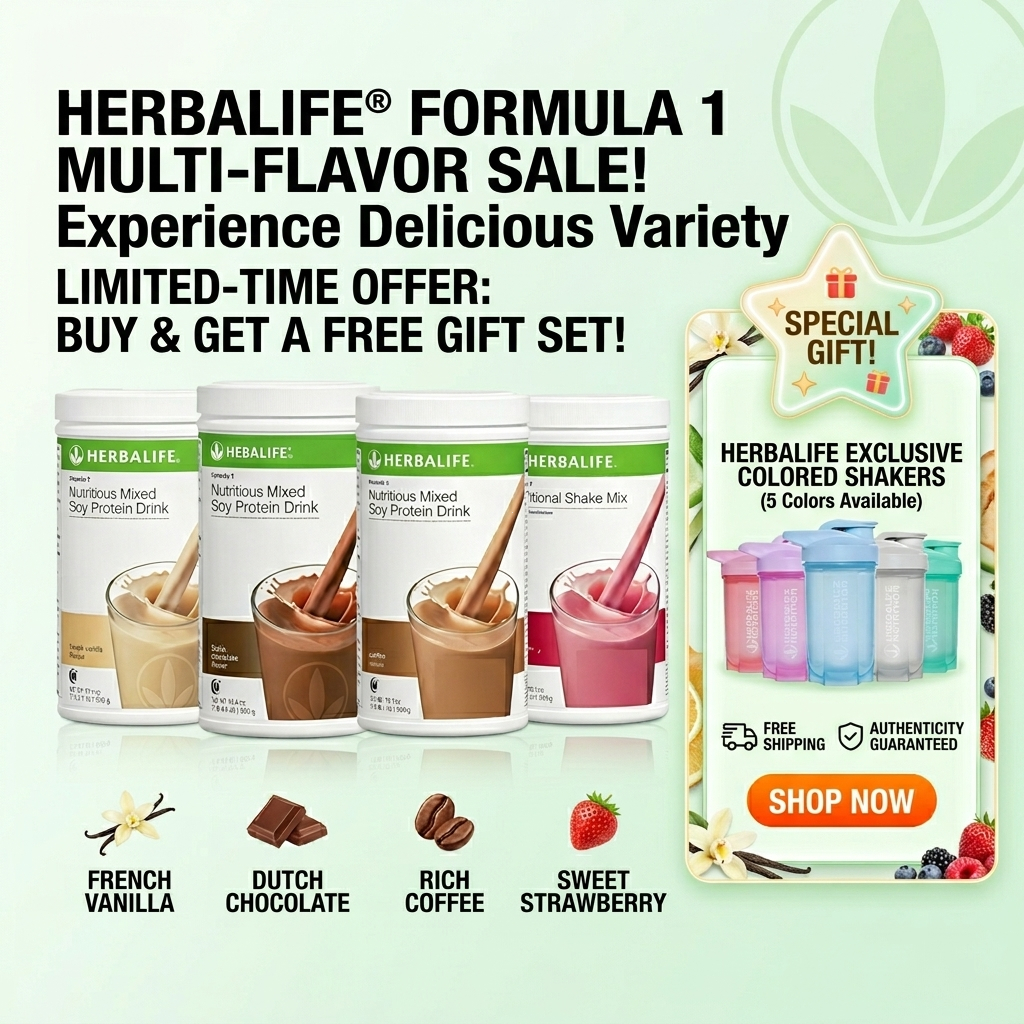 Formula 1 Nutritious Mixed Soy Protein Drink | Herbalife Meal Replacement