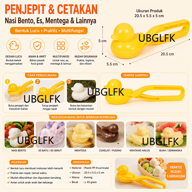 PREMIUM IMPORT 3D CETAKAN BEBEK DUCK SNOW ICE ASTRONOT BOLA SNOWICE PRESS DEKORASI KUE PUDING ART CL