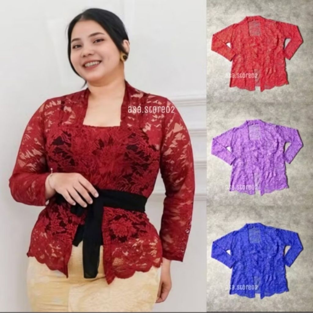 Kebaya Brukat Wisuda JUMBO Strech/Kebaya Modern/Kebaya Kutu Baru