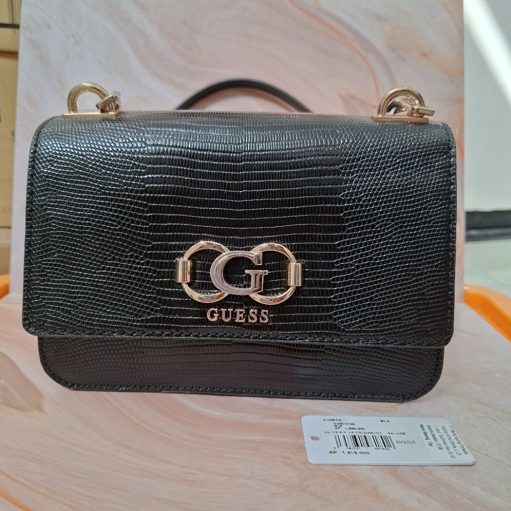 GUESS TAS WANITA SALINGE FLAP BACK SHOULDER LIKE NEW