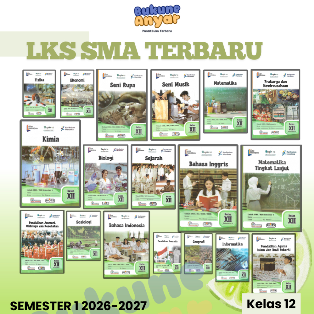 LKS SMA Kelas 10 11 12 Semester 1 Kurikulum Merdeka Deep Learning Latihan HOTS AKM CBT & Video Ajar
