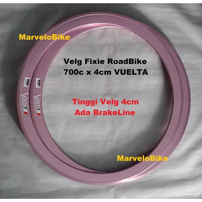Rims Velg Sepeda Fixie RoadBike 700c 4cm 32Hole Vuelta