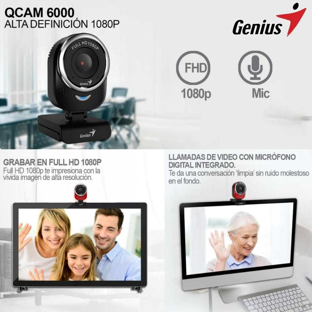 WebCam GENIUS FaceCam 1000X Web Camera PC With Microphone For PC,Laptops