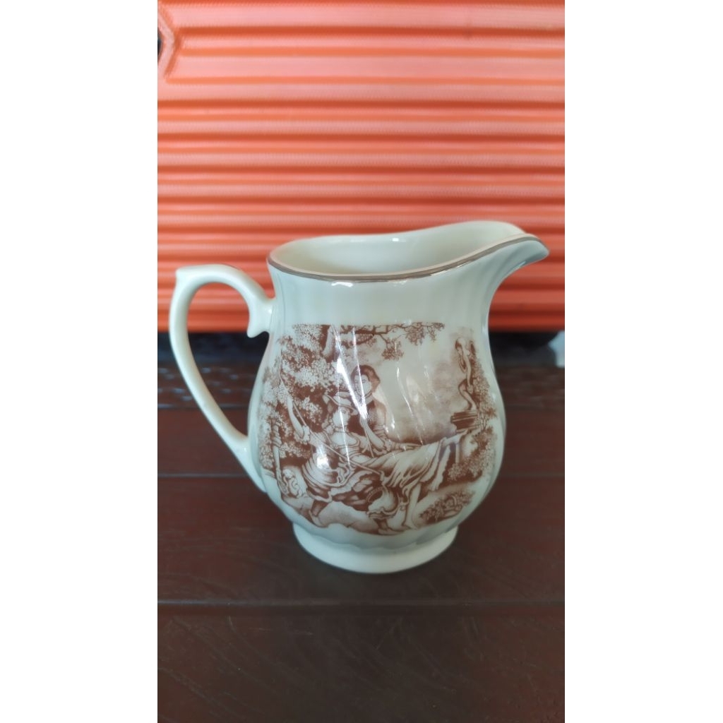 Teko Susu Keramik Queen's Inggris Vintage Antik Jadul