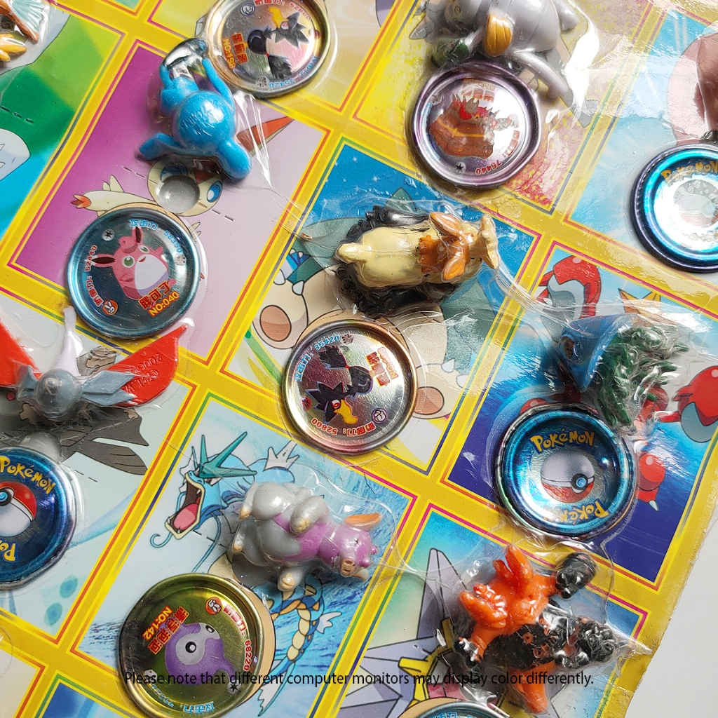 Mainan Pokemon Figure Tazos Pajangan Karakter Pikachu Children Toys Bagus dan berkualitas