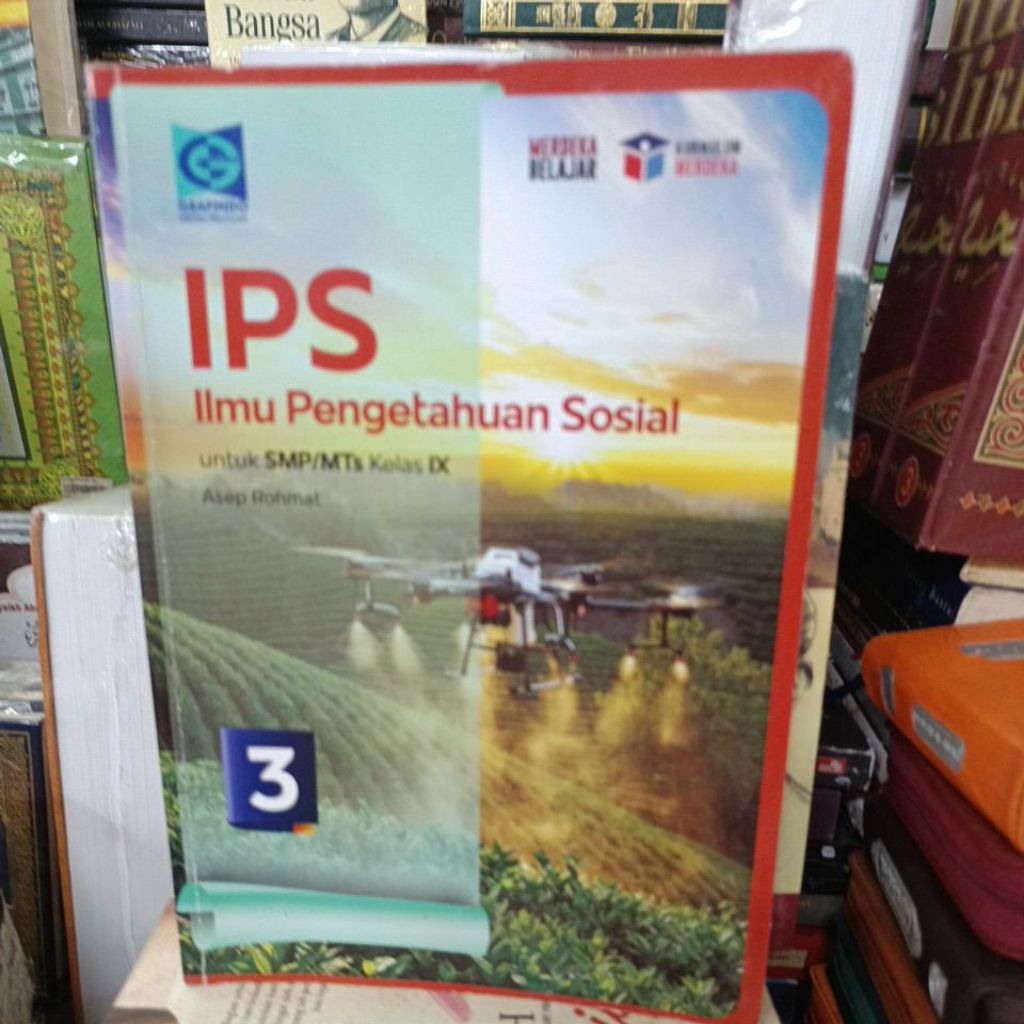 IPS Ilmu Pengetahuan Sosial untuk SMP kelas 9 kurikulum merdeka Grafindo original bekas