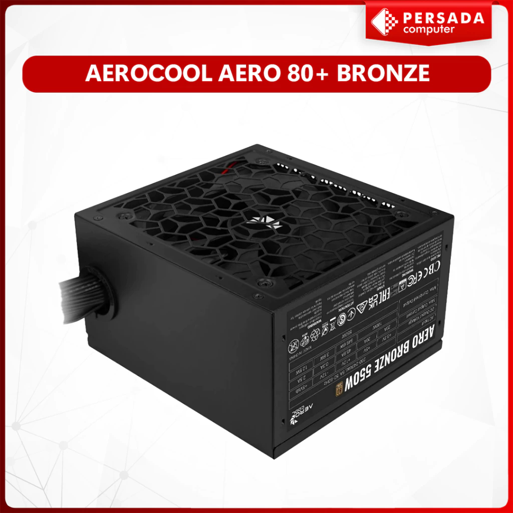 Aerocool LUX 550W PSU Powersupply 80+ BRONZE Aerocool Lux 550 Watt Bronze