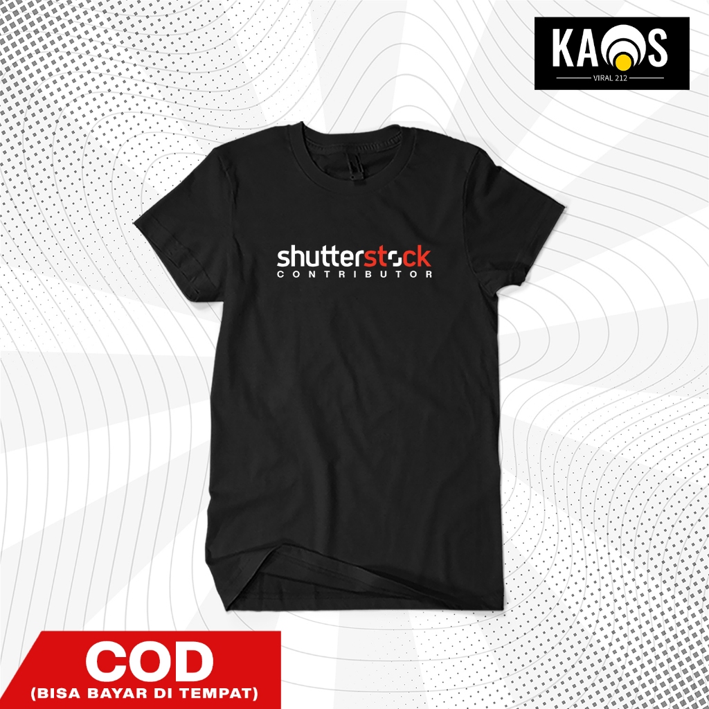 Baju Kaos Distro Premium Shutterstock Contributor Cotton Combed 30s Unisex