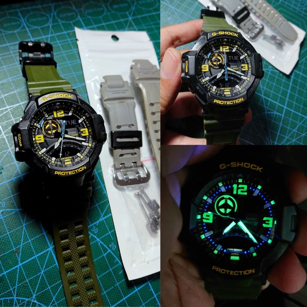 Jam tangan casio g shock Gravitymaster GA-1000 original second koleksi
