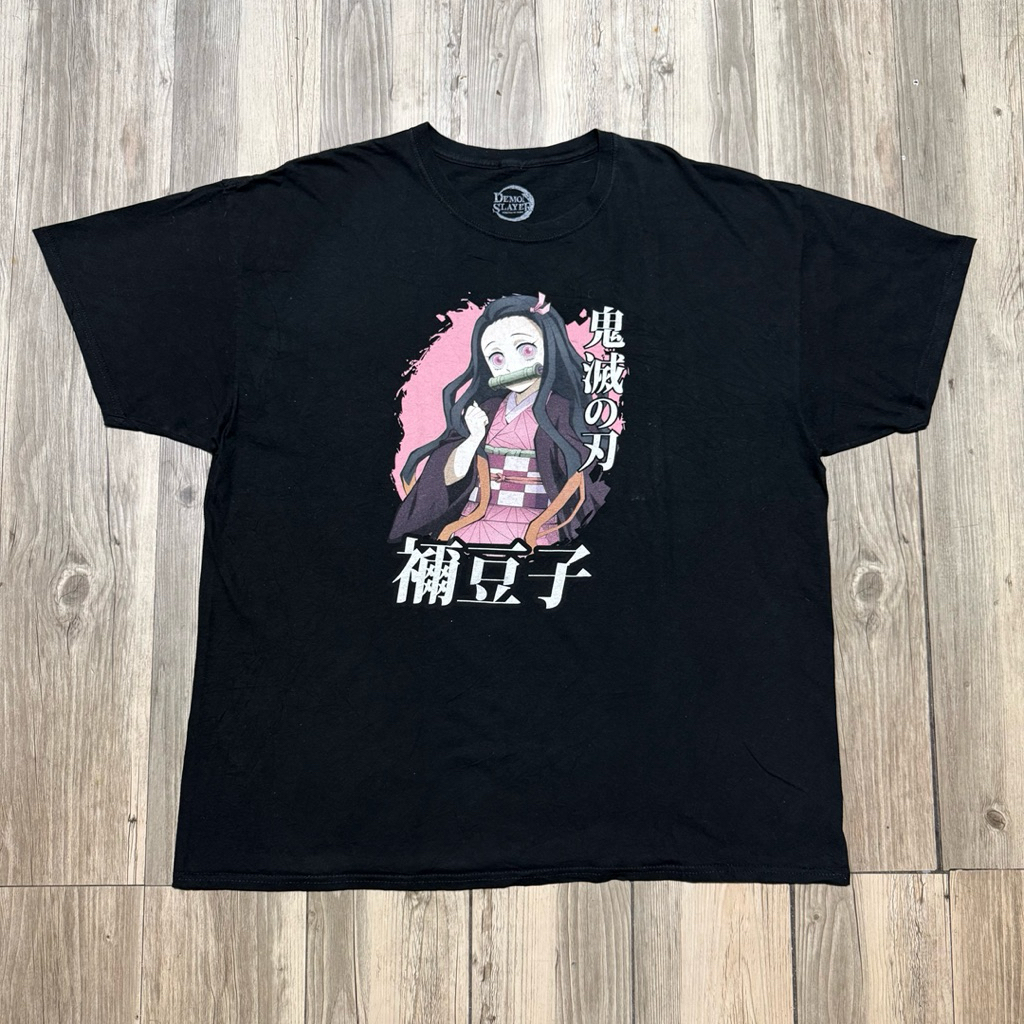 Kaos Anime Demon Slayer Black Original