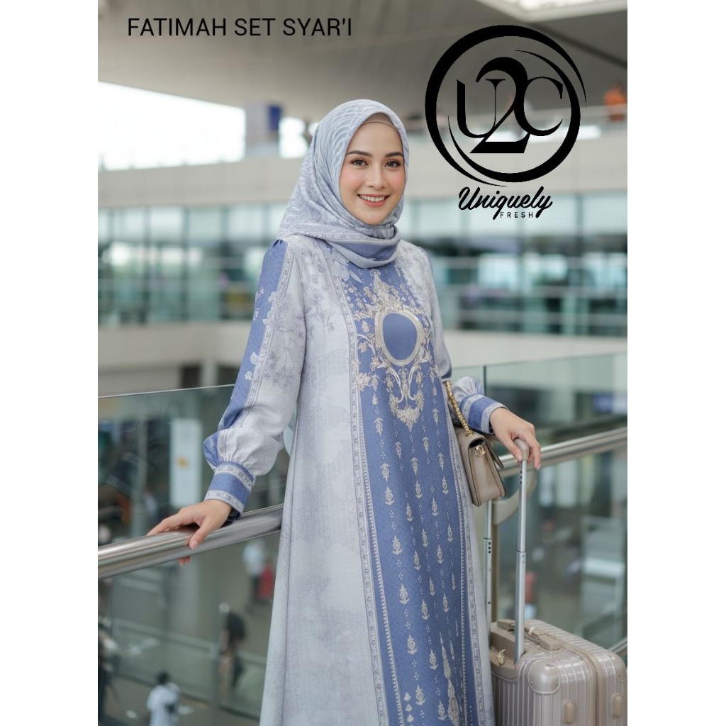 NEW COLLECTION GAMIS FATIMAH SET SYARI PREMIUM ORI U2C