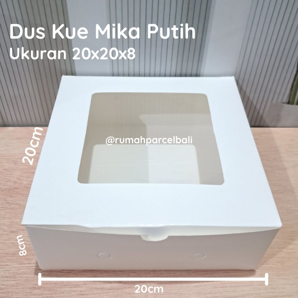 Dus Kue Brownies Mika 20x20x8 [10pcs]
