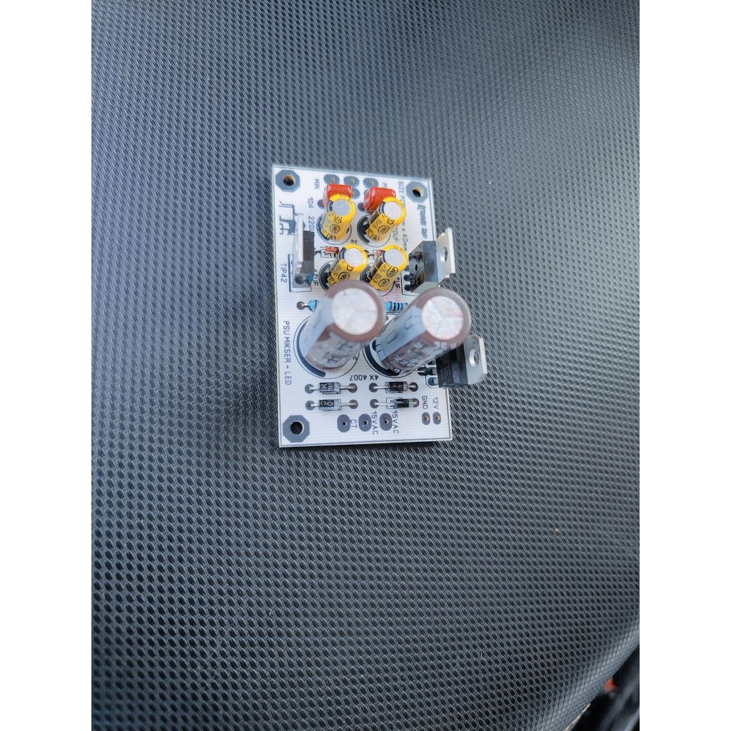 psu simetris 15vdc dan 12vdc untuk audio mixer rakitan // tone control rakitan