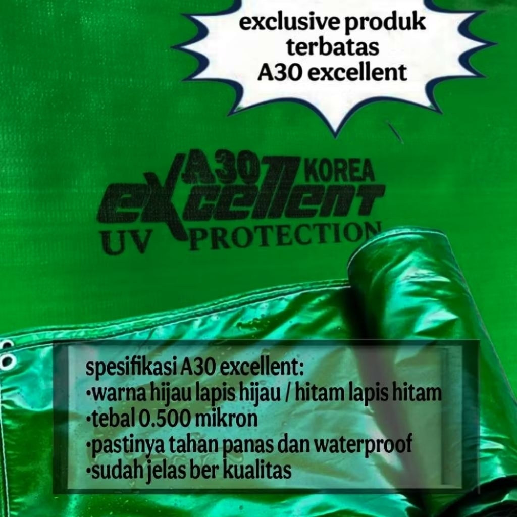 Terpal Korea A30 excelent uv