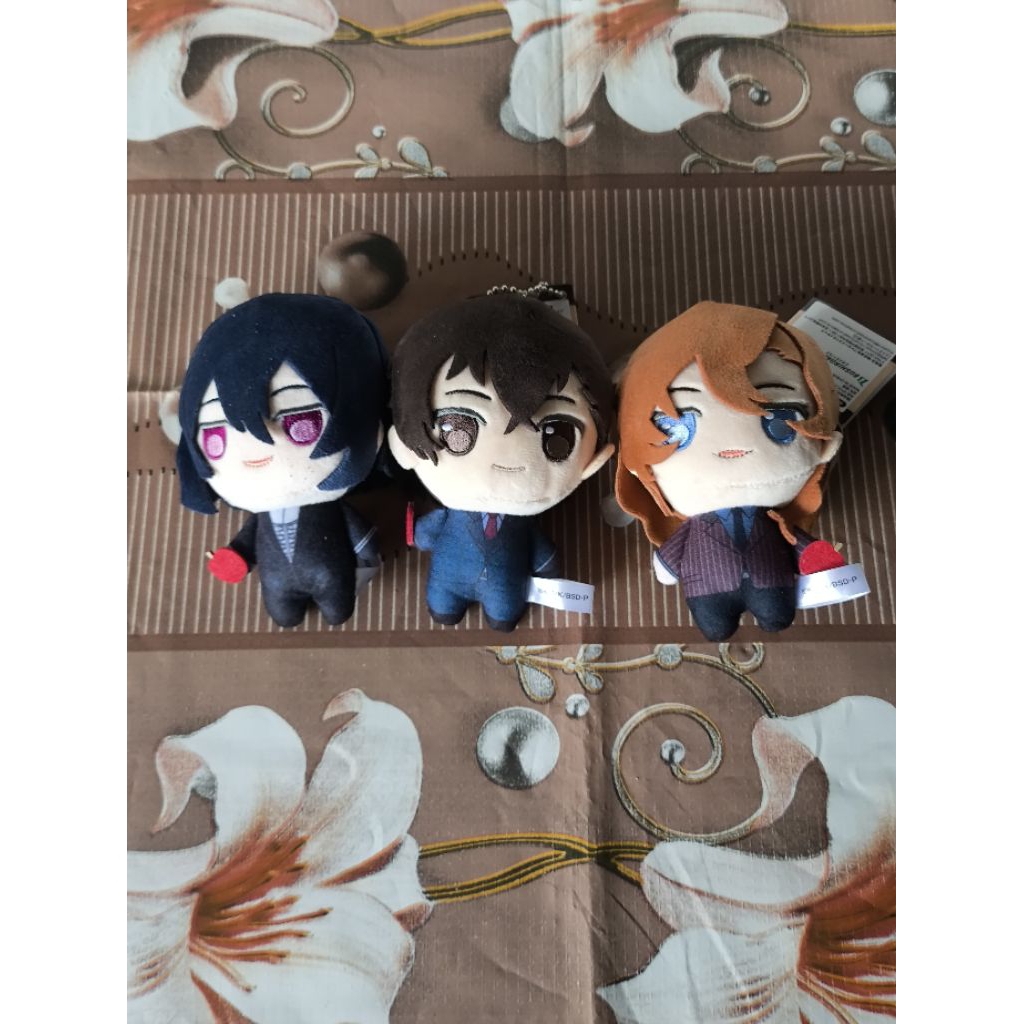 BSD Bungou Stray Dogs Anime Puchish Plush, Dazai, Chuuya, Fyodor