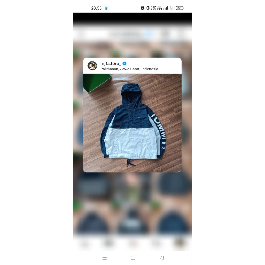 Half Zip Dua Warna Jacket