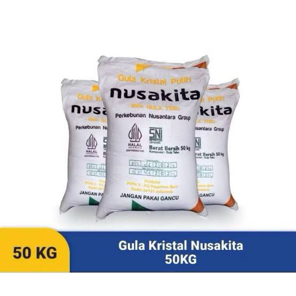 Gula Pasir Nusakita 50kg 1 Sak