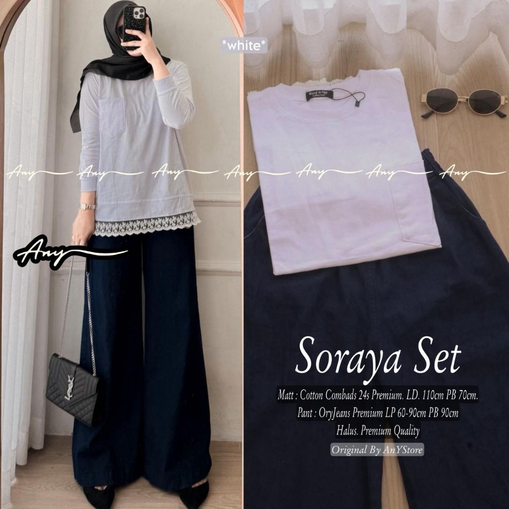 SABILA // JIREYA // SORAYA SET // BLOUSE KULLOT  CELANA JEANS KULLOT // BY ANY