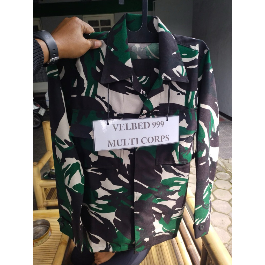 Baju PDL Velbed Warna Gelap Merk 999