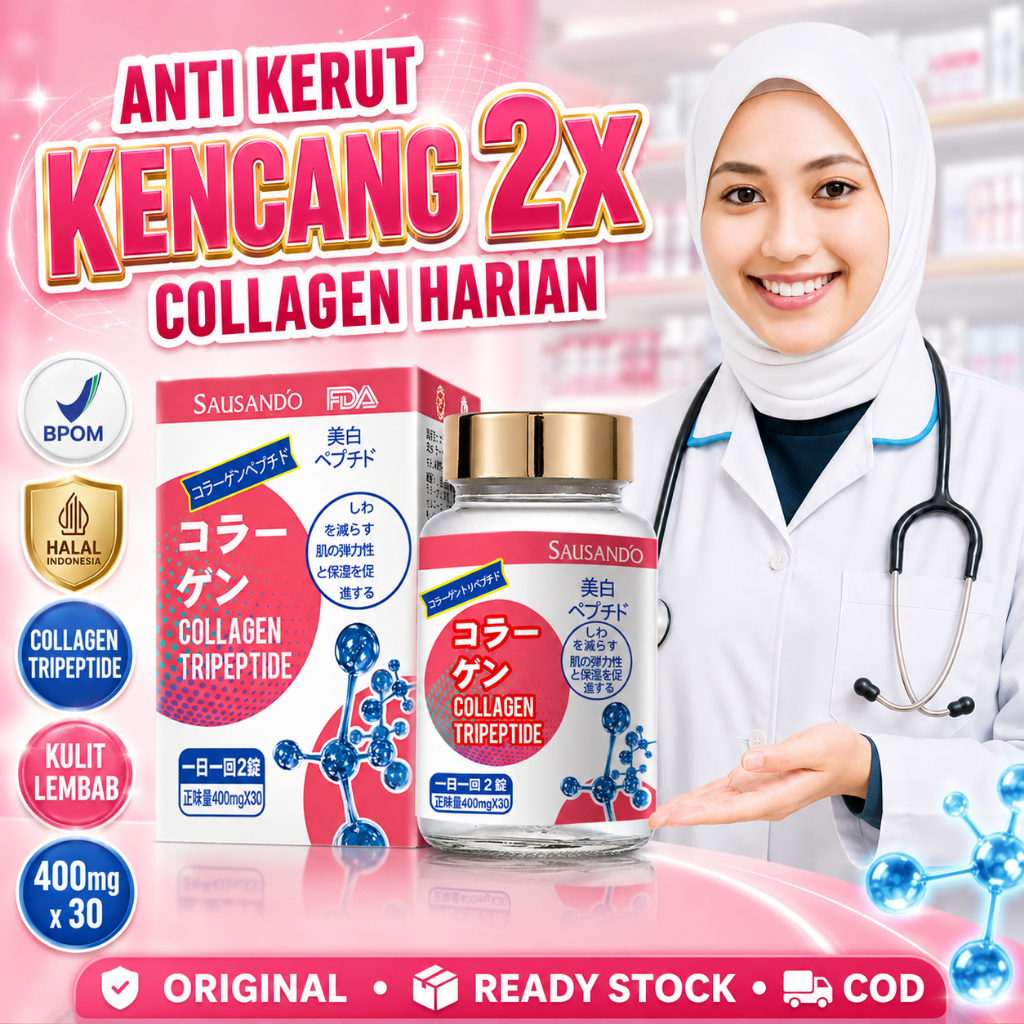 SAUSANDO kolagen memutihkan kapsul glutathione kolagen pemutih seluruh badan