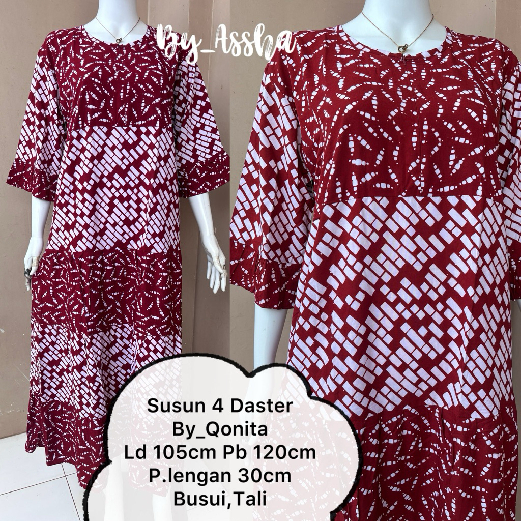 Daster Batik Qonita Pekalongan Susun Empat Busui