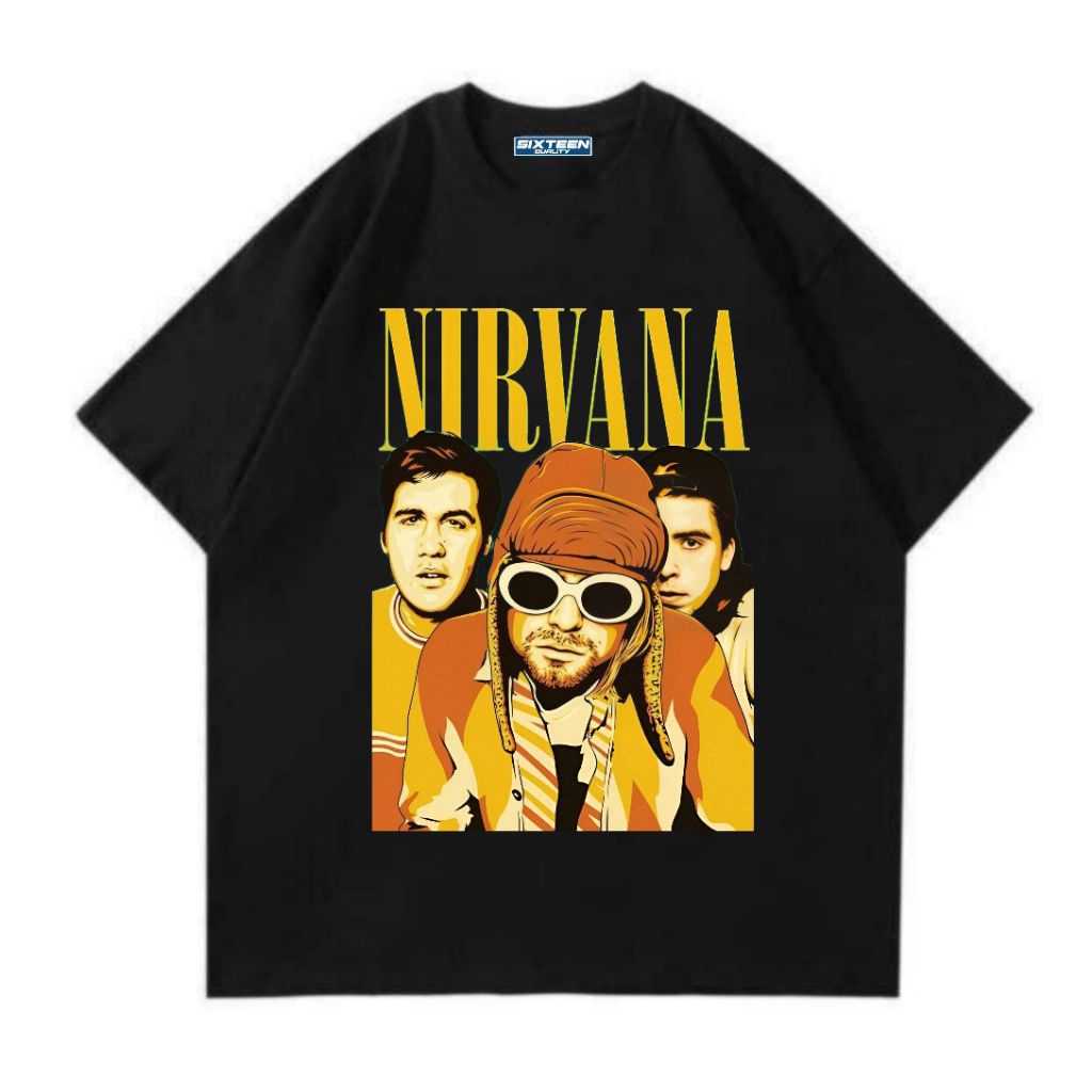 T-SHIRT | NIRVANA | Oversized | Cotton Combed 24s