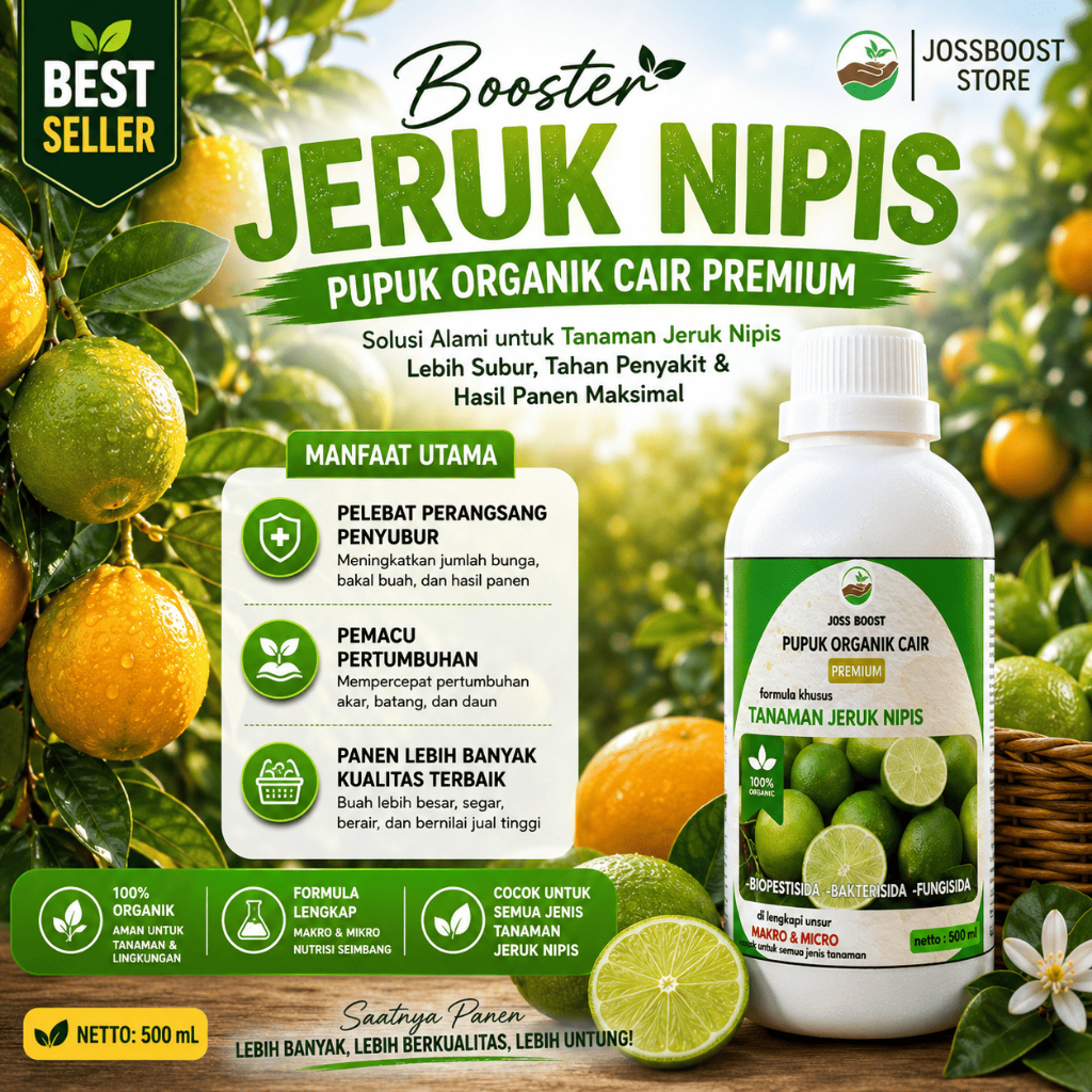 POC pupuk Booster Tanaman Jeruk nipis 500ML / Pupuk Pelebat Tanaman Jeruk nipis / Pupuk Jeruk nipis 
