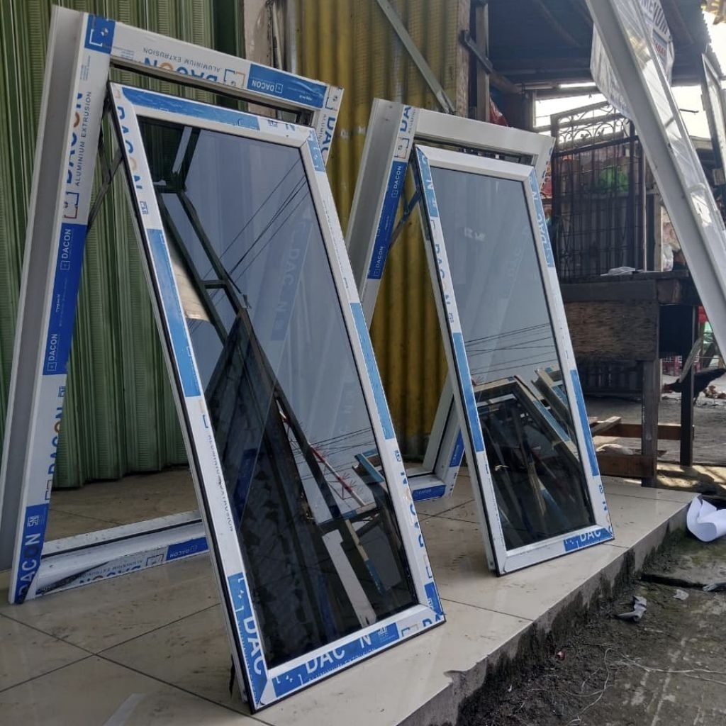 Kusen Jendela Aluminium Polos (Full Set)