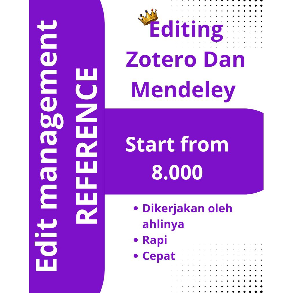 Jasa Editing Referensi Zotero & Mendeley