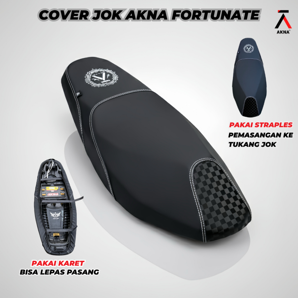 Akna Kulit Jok Motor Fortunate Jaitan Tengah X Carbon Catur 3D Vario beat mio scoopy pcx nmax aerox