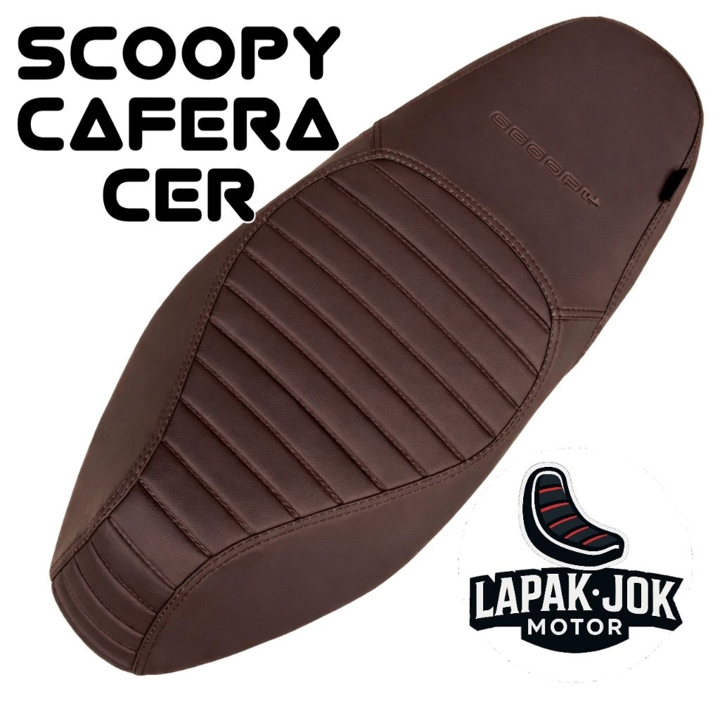 KULIT JOK SCOOPY CAFERACER VINTAGE MODEL KLASIK