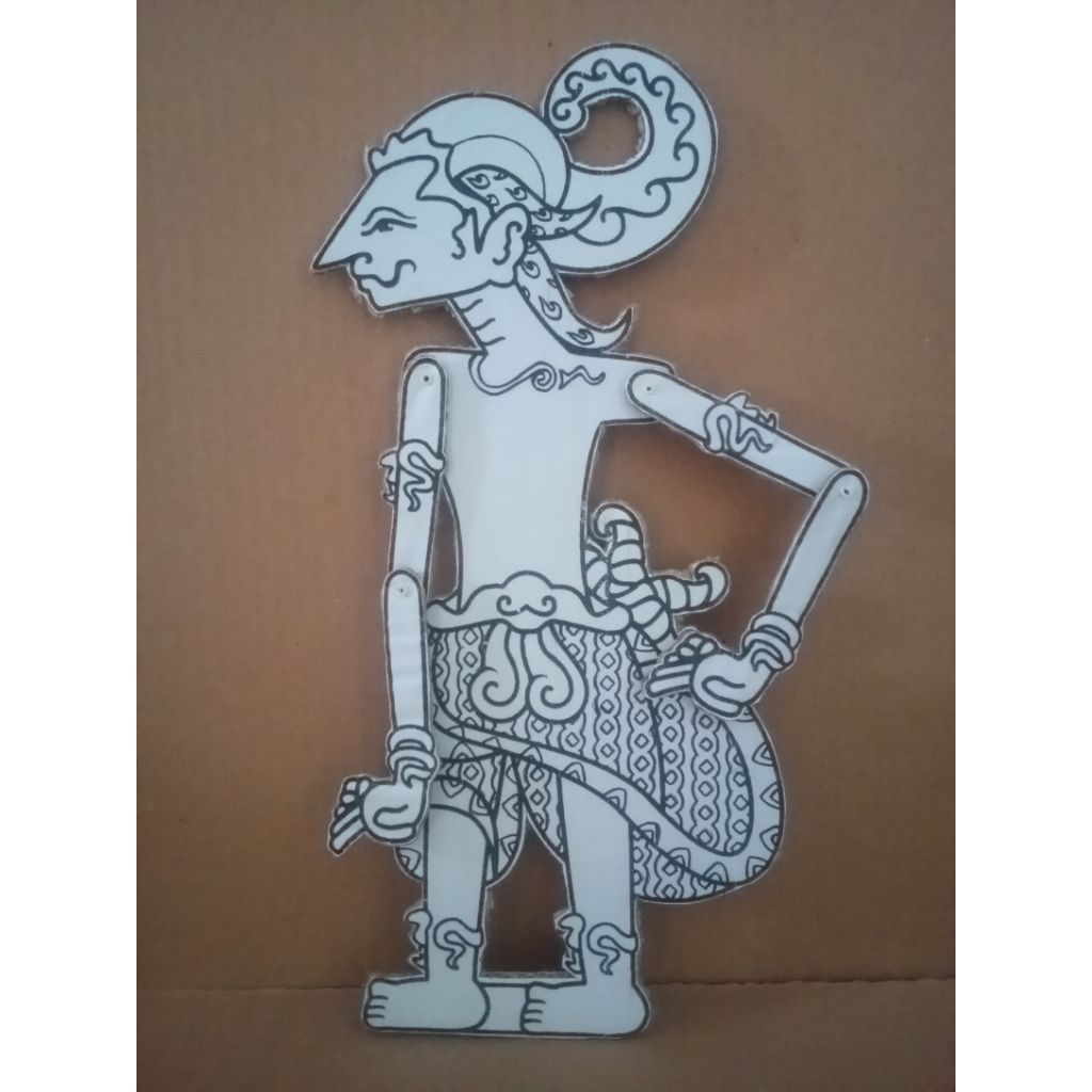 Wayang Kardus Nakula/Sadewa