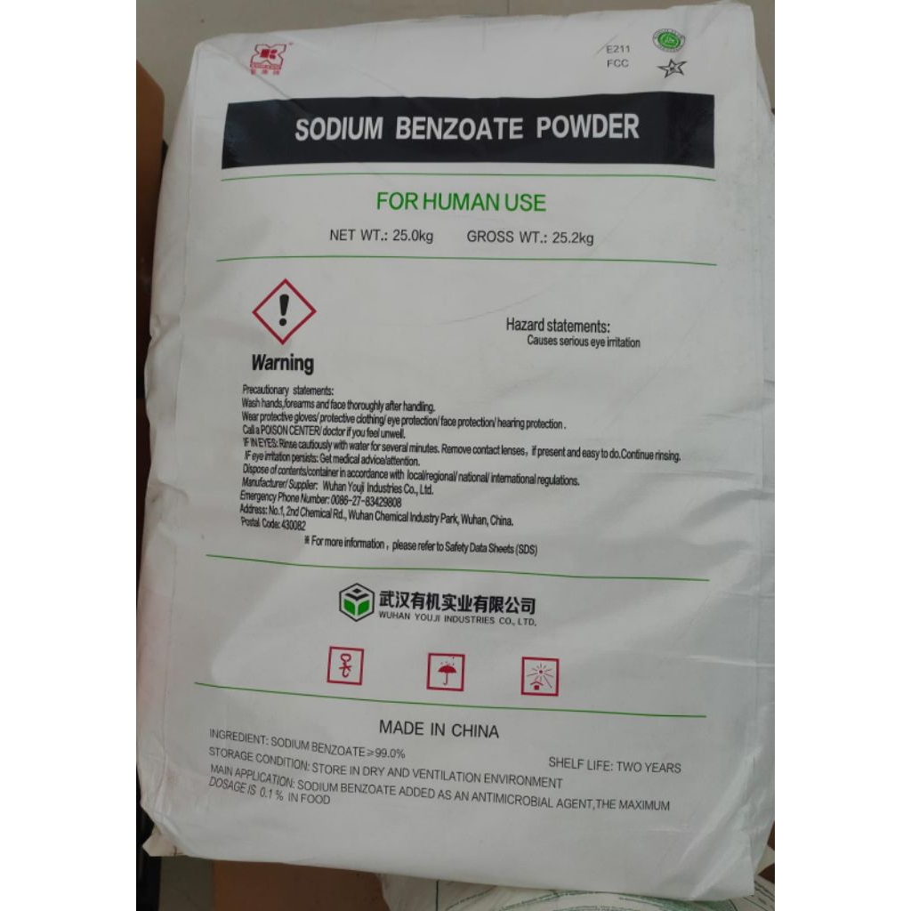 Sodium Benzoat Wuhan Powder 25kg